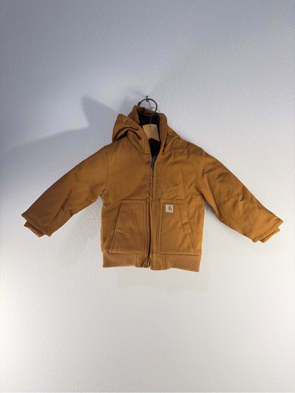 Carhartt Canvas Insulated Hooded Active Jacket Sz 18 months